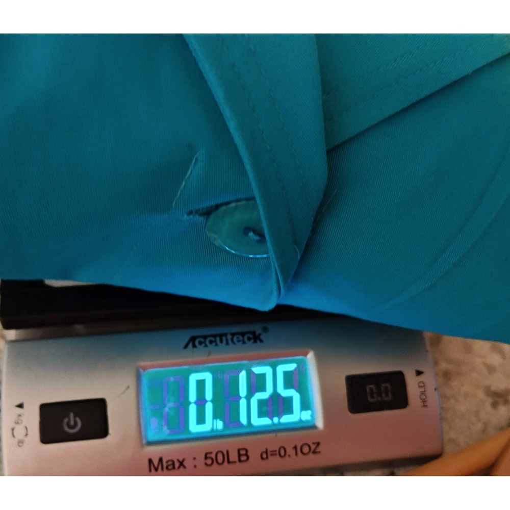 Joan Rivers Jacket Womens Small Teal Blue Cinched Waist 3/4 Sleeve A89526 - Picture 12 of 12